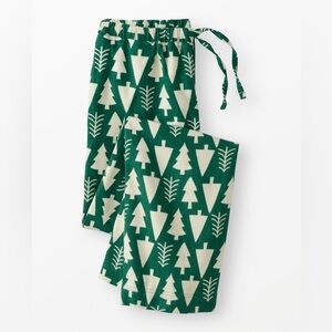 Hanna Andersson Adult Holiday Flannel Pajama Pants in Winter Green Size Small